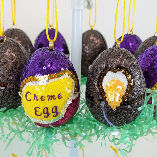 Creme Egg Ornaments (set of 2)