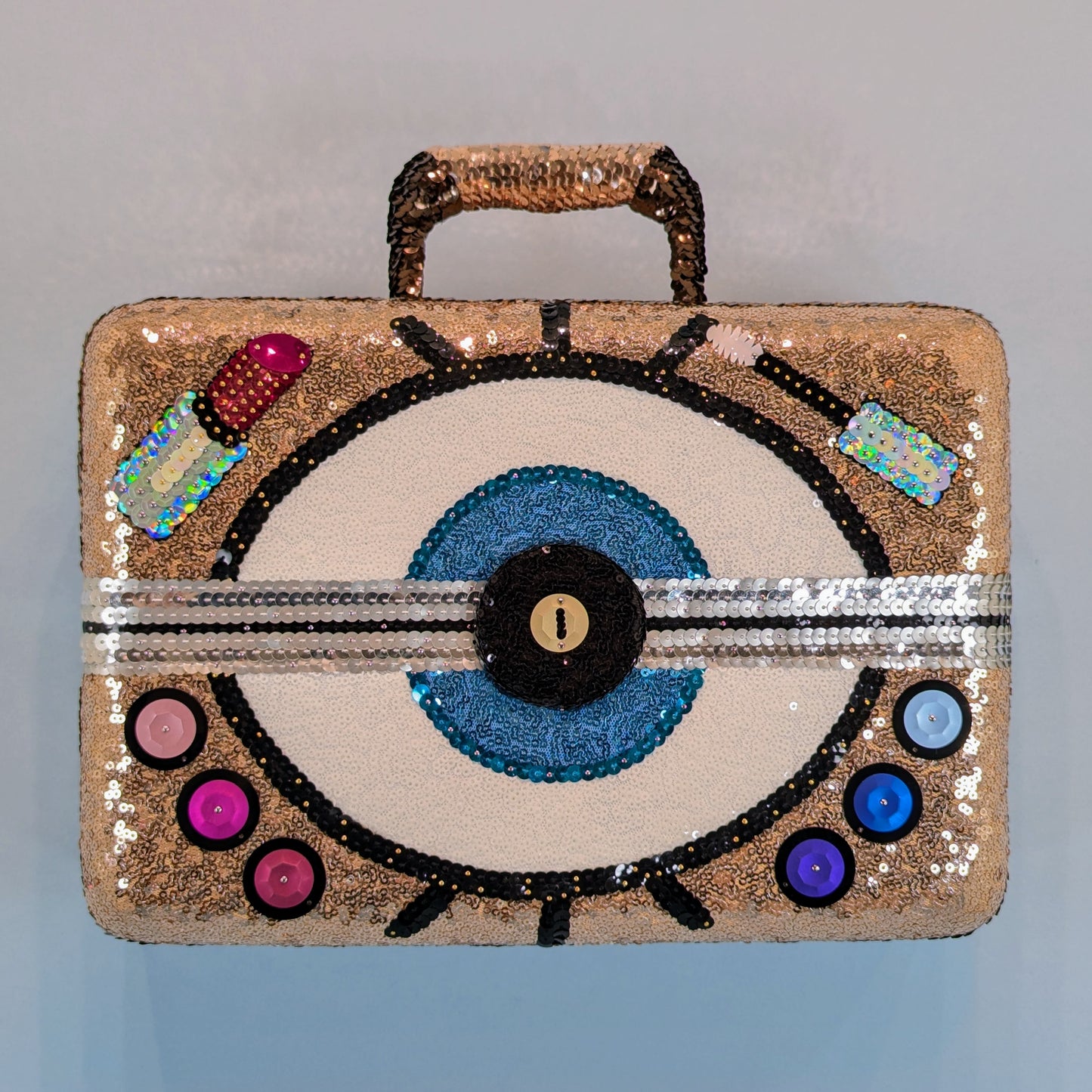 Gold Makeup Case