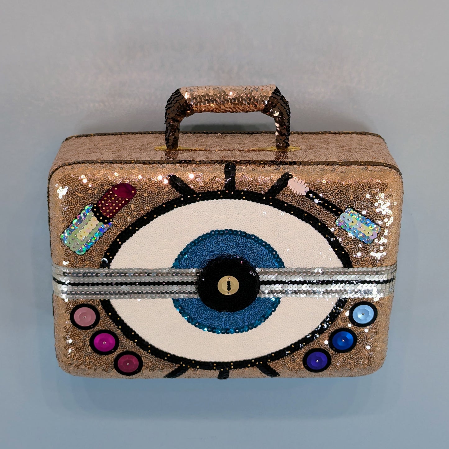 Gold Makeup Case