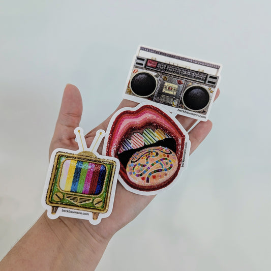 Set of Three Stickers